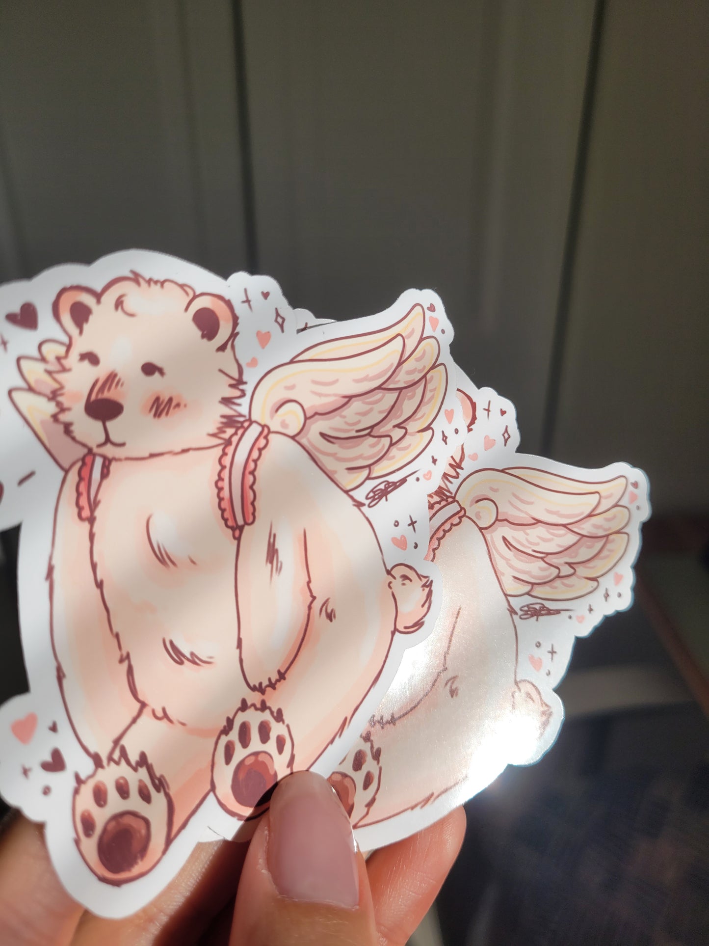 Cupid Polar Bear sticker