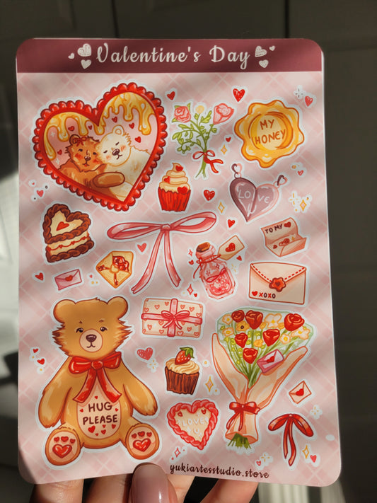 Valentine's Day Sticker Sheet