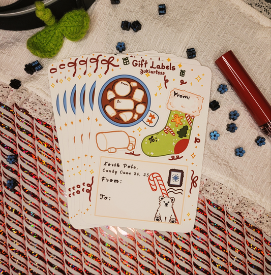 Gift Labels Sticker Sheet