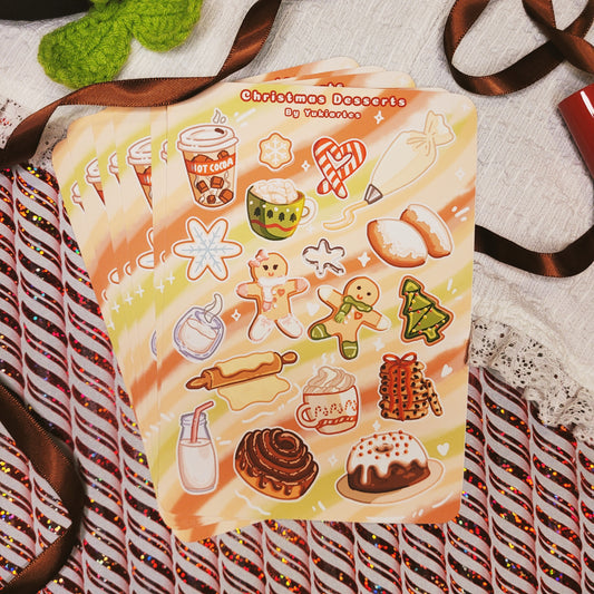 Christmas Desserts Sticker Sheet